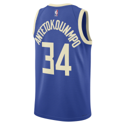 Giannis Antetokounmpo #34 Milwaukee Bucks Royal City Edition-Trikot
