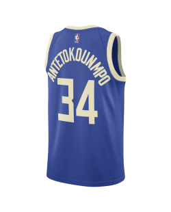 Giannis Antetokounmpo #34 Milwaukee Bucks Royal City Edition-Trikot