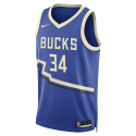 Giannis Antetokounmpo #34 Milwaukee Bucks Royal City Edition-Trikot