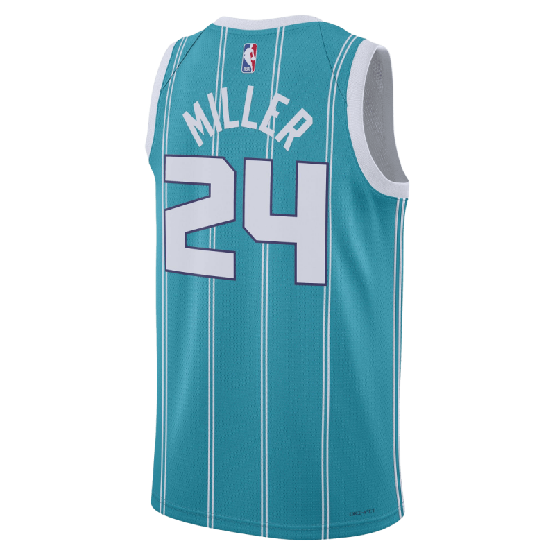 Brandon Miller #24 Charlotte Hornets Blaugrünes Icon-Trikot