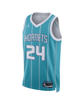 Brandon Miller #24 Charlotte Hornets Blaugrünes Icon-Trikot