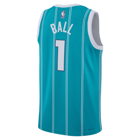 LaMelo Ball #1 Charlotte Hornets Teal Icon Trikot