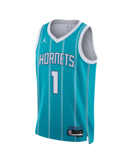 LaMelo Ball #1 Charlotte Hornets Teal Icon Trikot