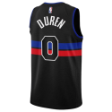 Jalen Duren #0 Detroit Pistons Schwarzes Statement-Trikot