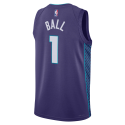 LaMelo Ball #1 Charlotte Hornets Lila Statement-Trikot
