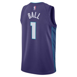 LaMelo Ball #1 Charlotte Hornets Lila Statement-Trikot