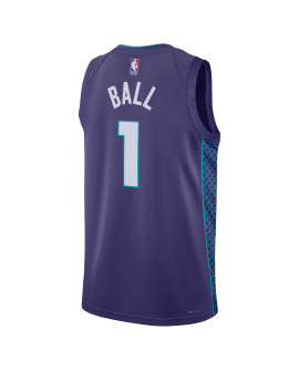 LaMelo Ball #1 Charlotte Hornets Lila Statement-Trikot