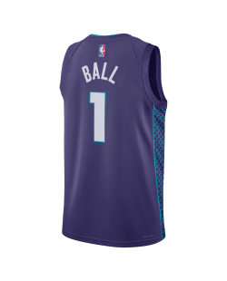 LaMelo Ball #1 Charlotte Hornets Lila Statement-Trikot