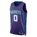 Miles Bridges #0 Charlotte Hornets Lila Statement-Trikot