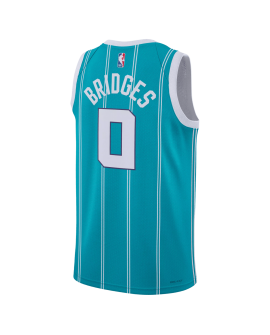Miles Bridges #0 Charlotte Hornets Blaugrünes Icon-Trikot