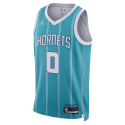 Miles Bridges #0 Charlotte Hornets Blaugrünes Icon-Trikot