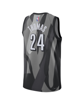 Cam Thomas #24 Brooklyn Nets graues City Edition-Trikot