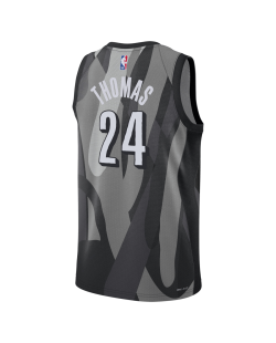 Cam Thomas #24 Brooklyn Nets graues City Edition-Trikot