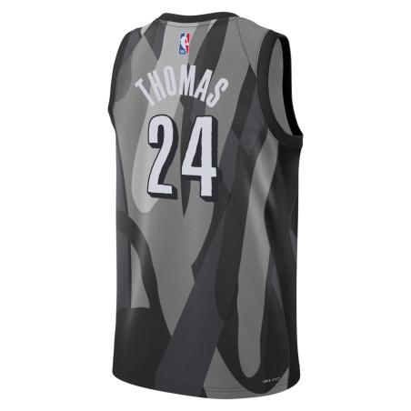 Cam Thomas #24 Brooklyn Nets graues City Edition-Trikot