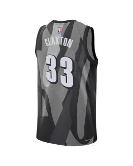 Nicolas Claxton #33 Brooklyn Nets graues City Edition-Trikot