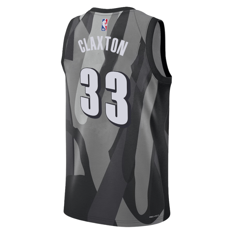 Nicolas Claxton #33 Brooklyn Nets graues City Edition-Trikot
