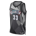 Nicolas Claxton #33 Brooklyn Nets graues City Edition-Trikot