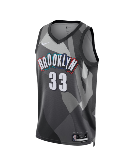 Nicolas Claxton #33 Brooklyn Nets graues City Edition-Trikot