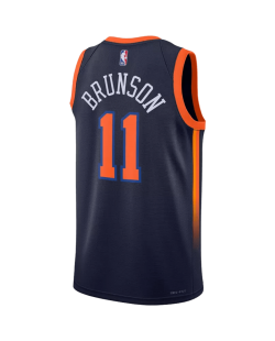 Jalen Brunson #11 New York Knicks Navy Statement-Trikot