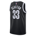 Nicolas Claxton #33 Brooklyn Nets Schwarzes Icon-Trikot