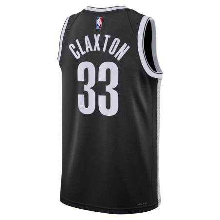 Nicolas Claxton #33 Brooklyn Nets Schwarzes Icon-Trikot