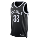 Nicolas Claxton #33 Brooklyn Nets Schwarzes Icon-Trikot