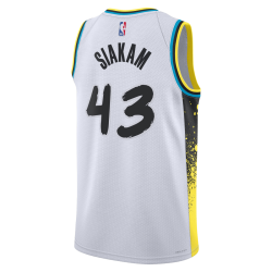 Pascal Siakam #43 Indiana Pacers Weißes City Edition-Trikot
