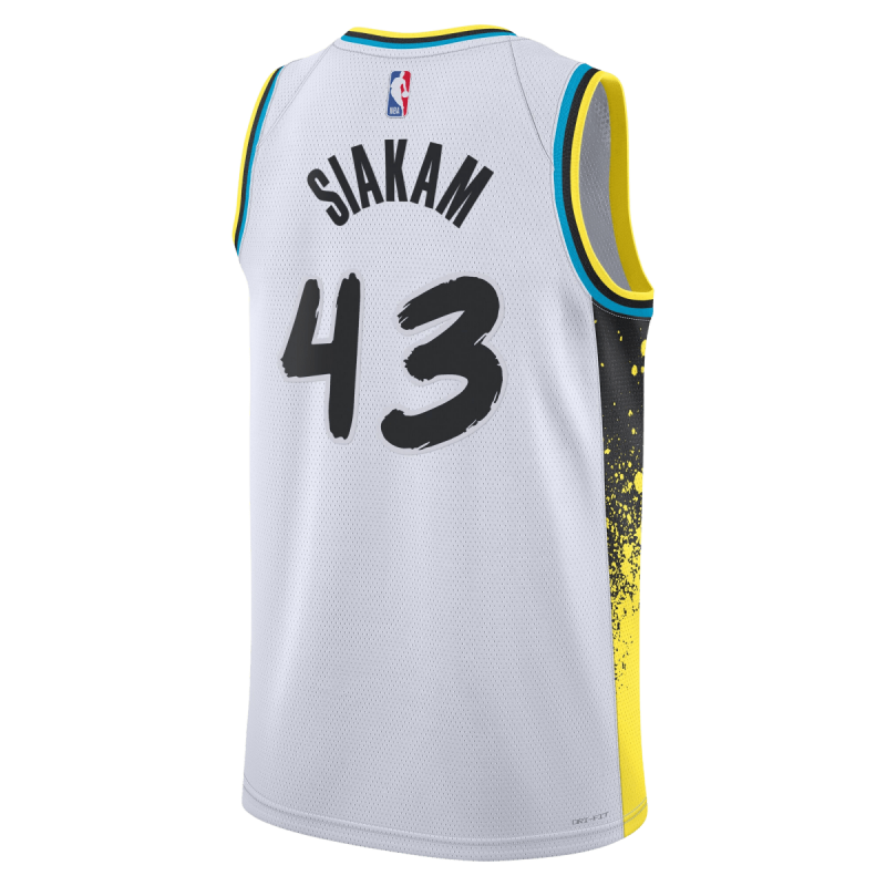 Pascal Siakam #43 Indiana Pacers Weißes City Edition-Trikot