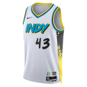 Pascal Siakam #43 Indiana Pacers Weißes City Edition-Trikot