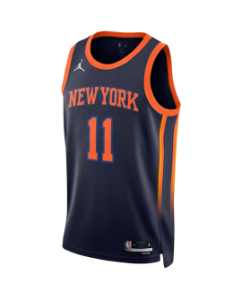 Jalen Brunson #11 New York Knicks Navy Statement-Trikot