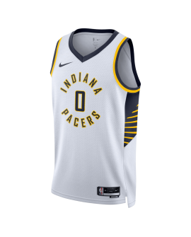 Tyrese Haliburton #0 Indiana Pacers Weiß Association-Trikot
