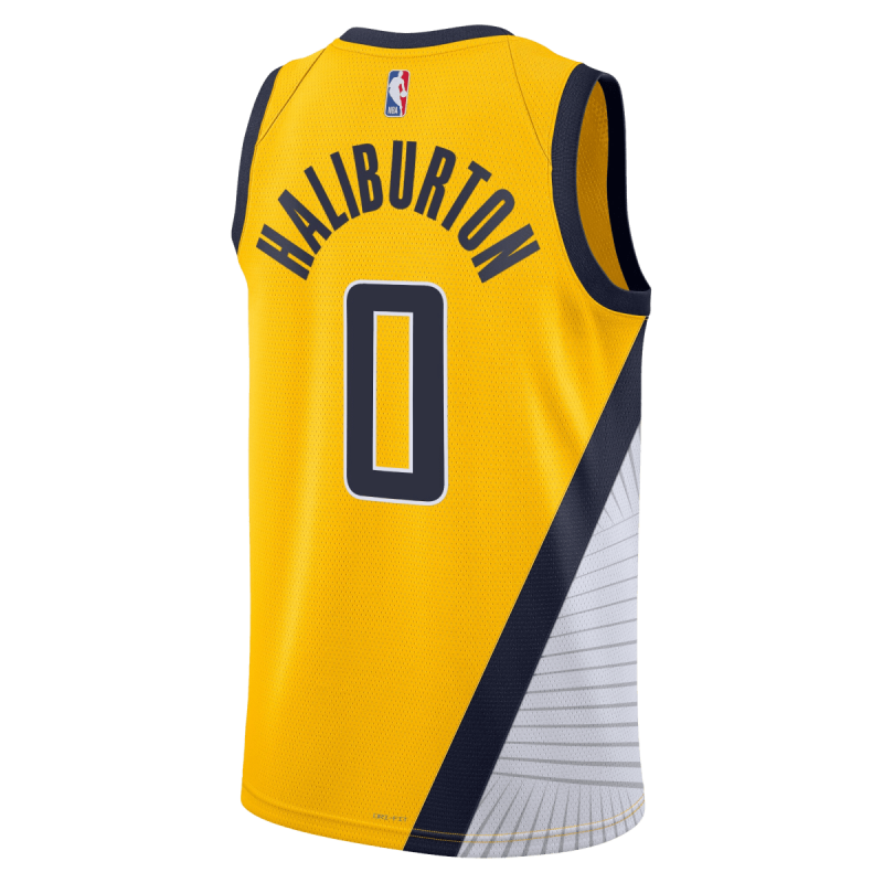 Tyrese Haliburton #0 Indiana Pacers Gold Statement-Trikot