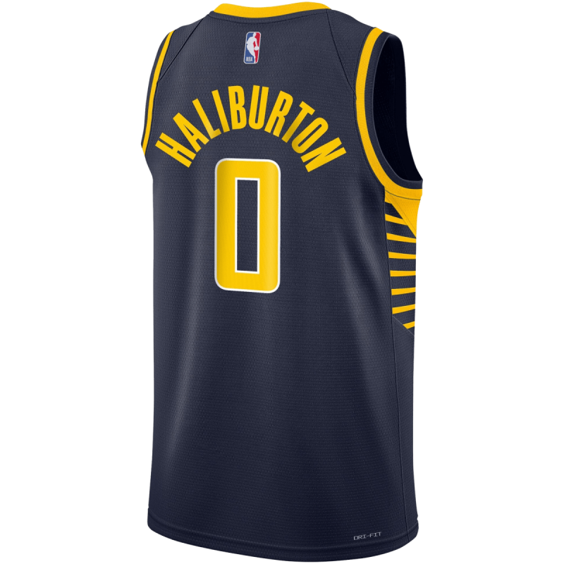 Tyrese Haliburton #0 Indiana Pacers Navy Icon-Trikot