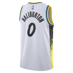 Tyrese Haliburton #0 Indiana Pacers Weißes City Edition-Trikot