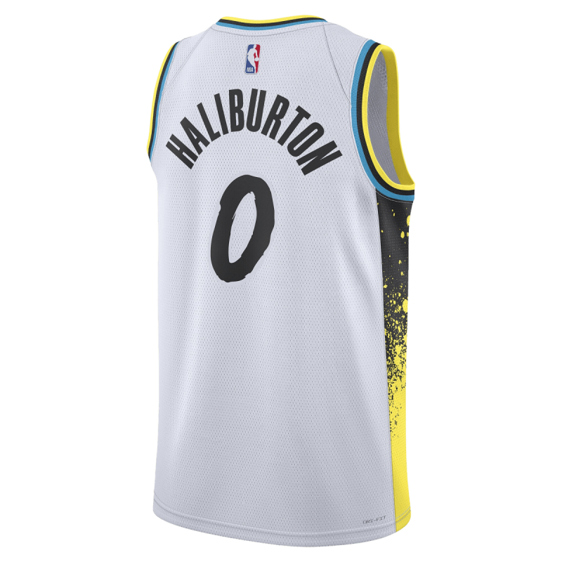 Tyrese Haliburton #0 Indiana Pacers Weißes City Edition-Trikot