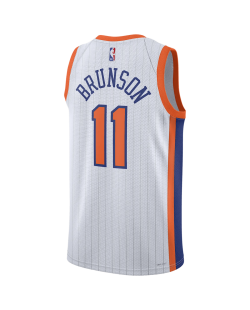 Jalen Brunson #11 New York Knicks Weißes City Edition-Trikot