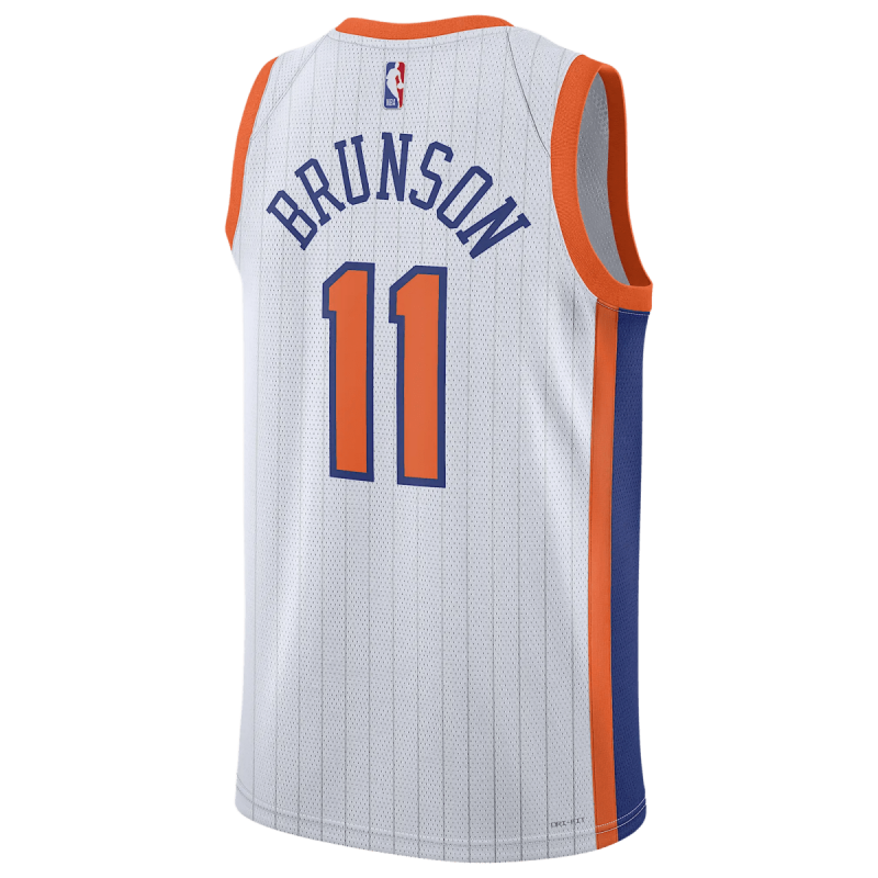 Jalen Brunson #11 New York Knicks Weißes City Edition-Trikot