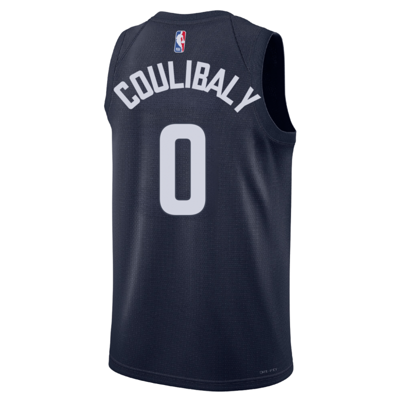 Blaues Statement-Trikot der Washington Wizards von Bilal Coulibaly #0