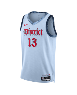 Jordan Poole #13 Washington Wizards Blue City Edition-Trikot