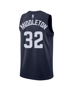 Khris Middleton #32 Washington Wizards Blaues Statement-Trikot