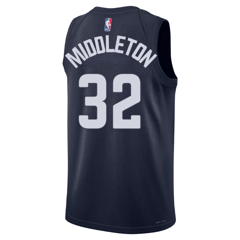 Khris Middleton #32 Washington Wizards Blaues Statement-Trikot