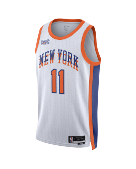 Jalen Brunson #11 New York Knicks Weißes City Edition-Trikot