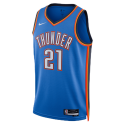 Aaron Wiggins #21 Oklahoma City Thunder Blue Icon Trikot