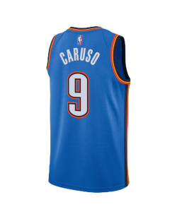 Alex Caruso #9 Oklahoma City Thunder Blue Icon Trikot