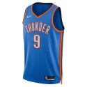 Alex Caruso #9 Oklahoma City Thunder Blue Icon Trikot
