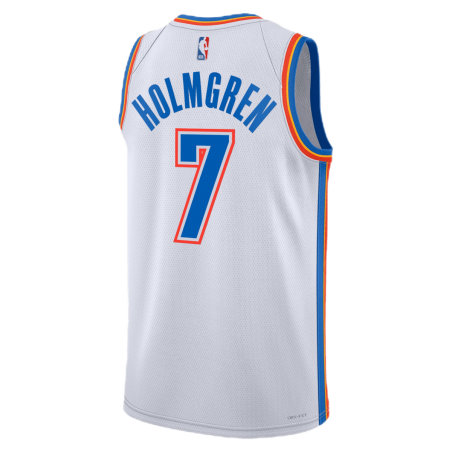 Chet Holmgren #7 Oklahoma City Thunder Weiß Association Trikot