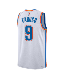 Alex Caruso #9 Oklahoma City Thunder Weiß Association-Trikot