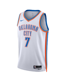 Chet Holmgren #7 Oklahoma City Thunder Weiß Association Trikot