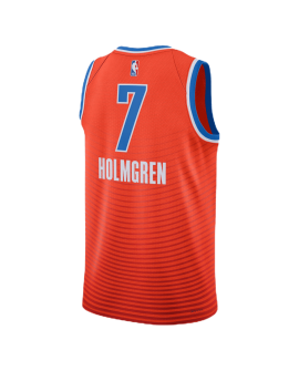 Chet Holmgren #7 Oklahoma City Thunder Orange Statement-Trikot