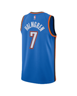 Chet Holmgren #7 Oklahoma City Thunder Blue Icon Trikot